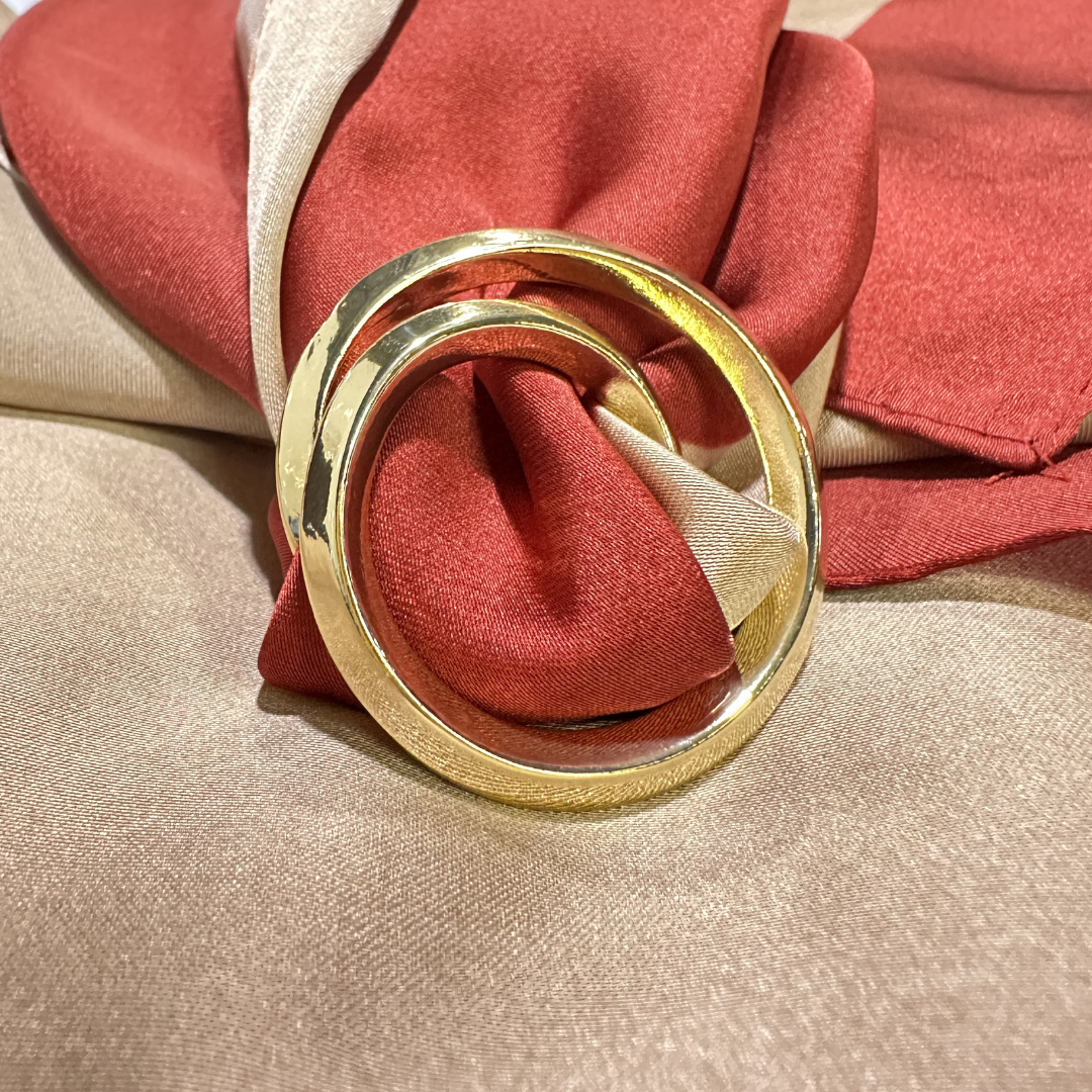 Scarf Buckle- Double Circular Bands