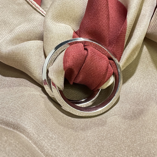 Scarf Buckle- Double Circular Bands