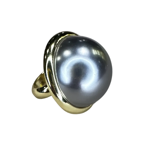 Scarf Buckle Disc shaped (Blue)