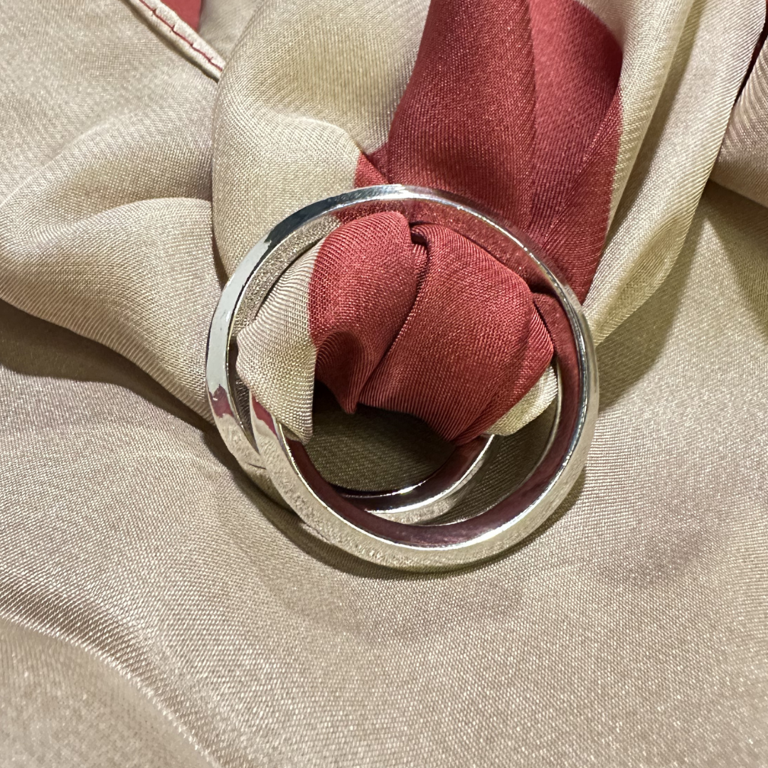 Scarf Buckle- Double Circular Bands